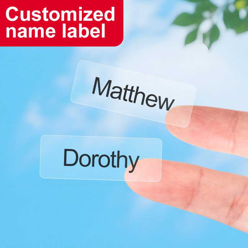 Blister Plaster Sport - Customizable Transparent Name Stickers & Waterproof