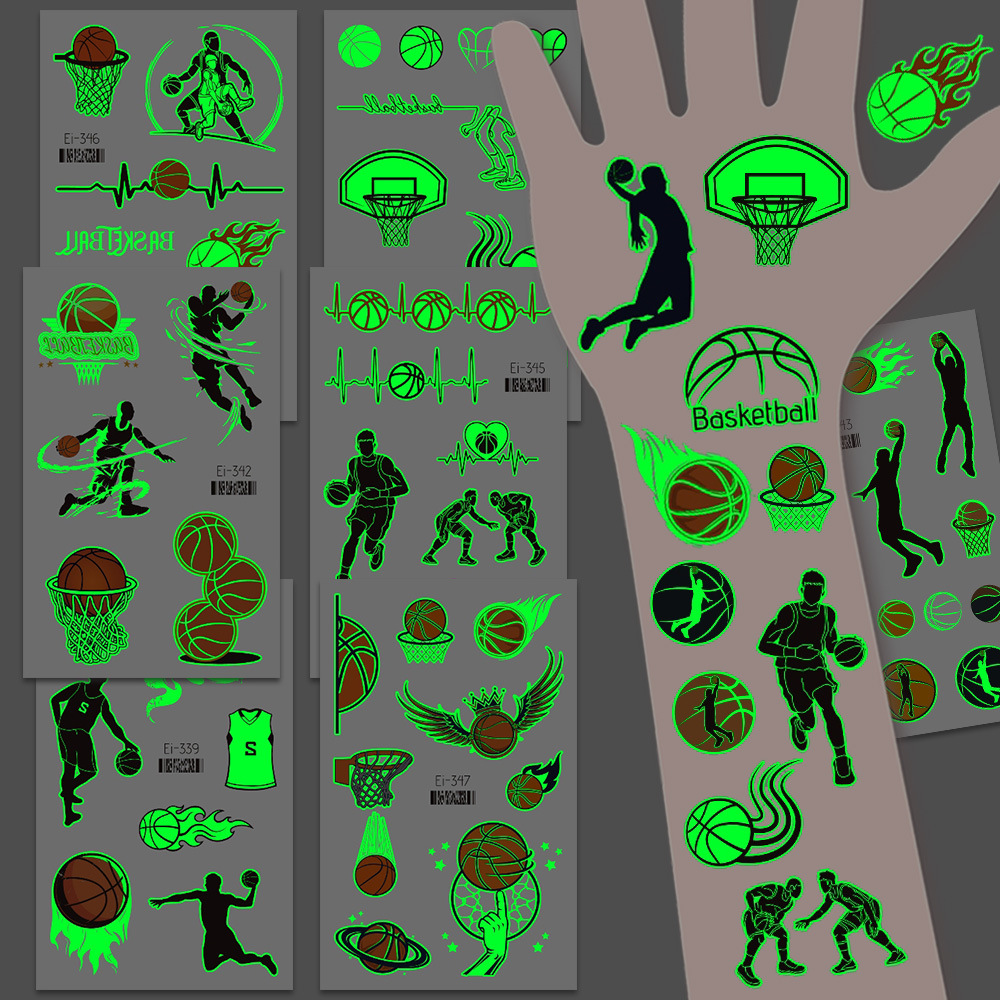 Blister Plaster Sport - 10 Sheets Sports Basketball Theme Luminous