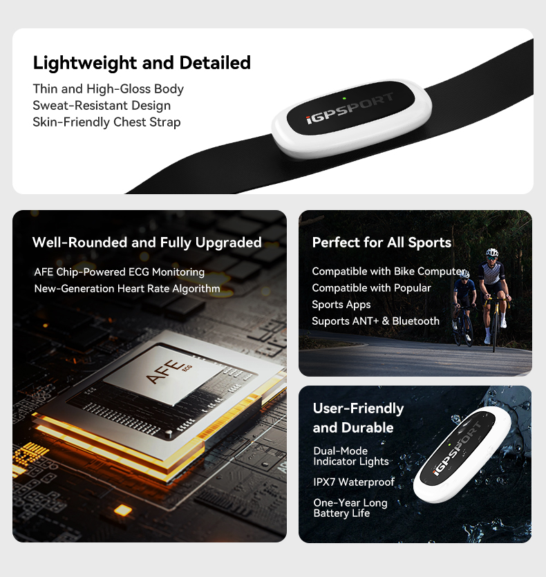 IGPSPORT HR50 Heart Rate Monit - Heart Rate Strap Chest review and price