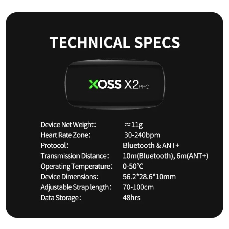 XOSS X2 Pro Heart Rate Monitor - Heart Rate Strap Chest review and price