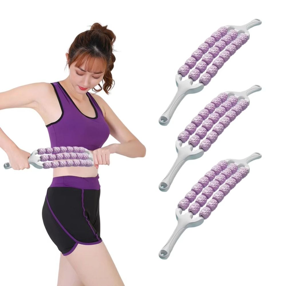 Portable Three-row Yoga Massag - Muscle Roller Stick review and price