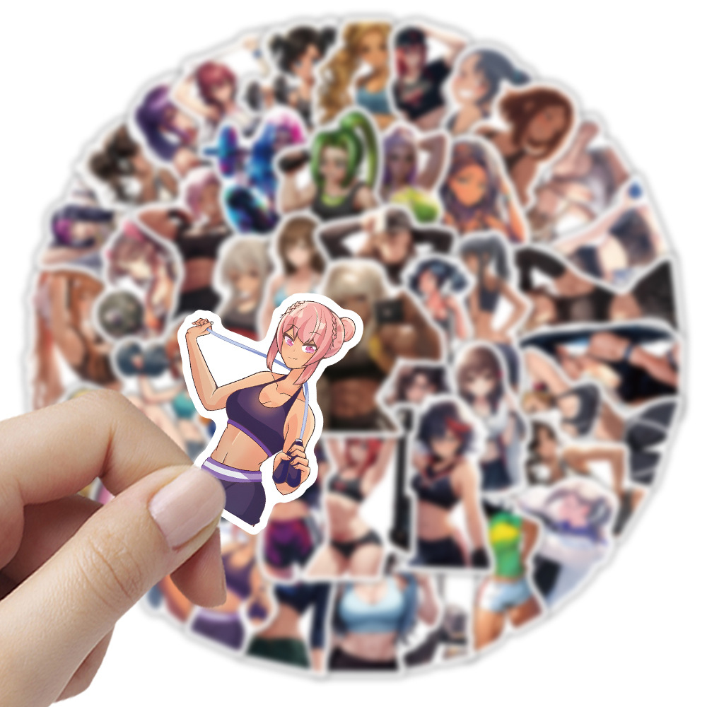 54PCS Sports Girl Stickers For - Blister Plaster Sport review and price