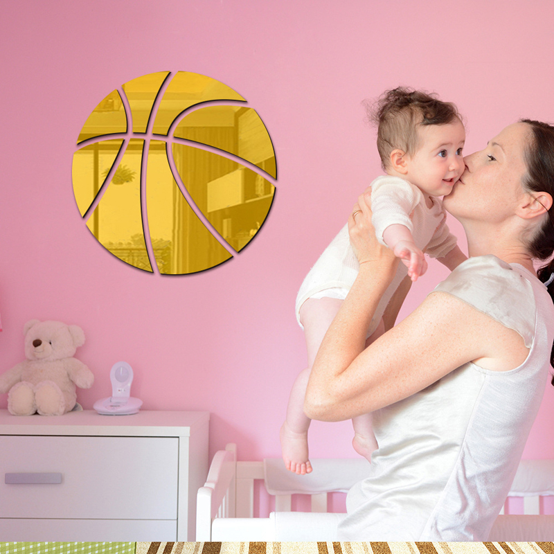 Basketball Mirror Wall Sticker - Blister Plaster Sport review and price